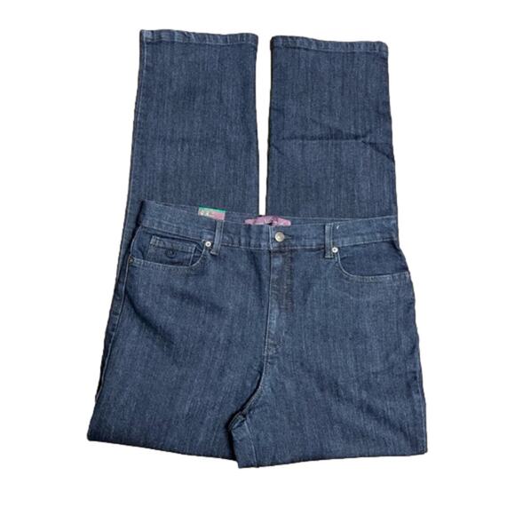 Gloria Vanderbilt Women's Amanda Jeans Stretch Dark Blue Portland Size 12 NWT - Picture 5 of 7